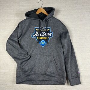 Champion NHL All-Star St. Louis Hoodie Mens Large Gray Pullover Sport Hockey